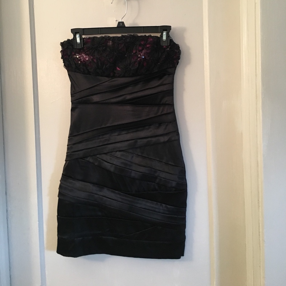 Black and purple dress